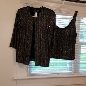 2 Piece Jacket/Tank for Holiday wear